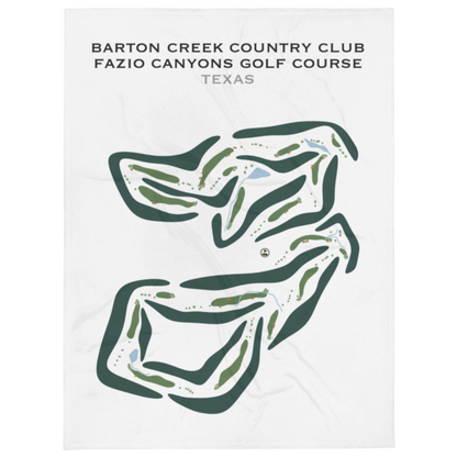 Barton Creek Country Club - Fazio Canyons Golf Course, Texas - Printed Golf Courses
