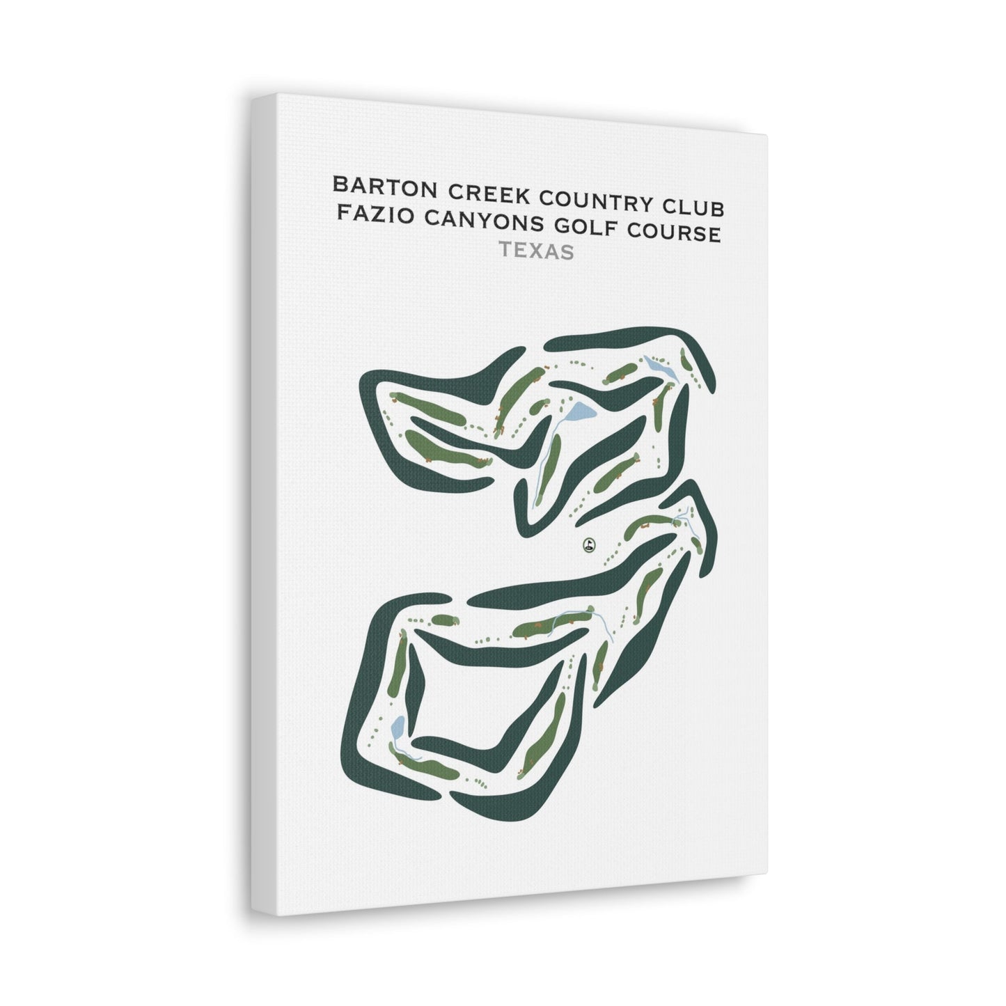 Barton Creek Country Club - Fazio Canyons Golf Course, Texas - Printed Golf Courses