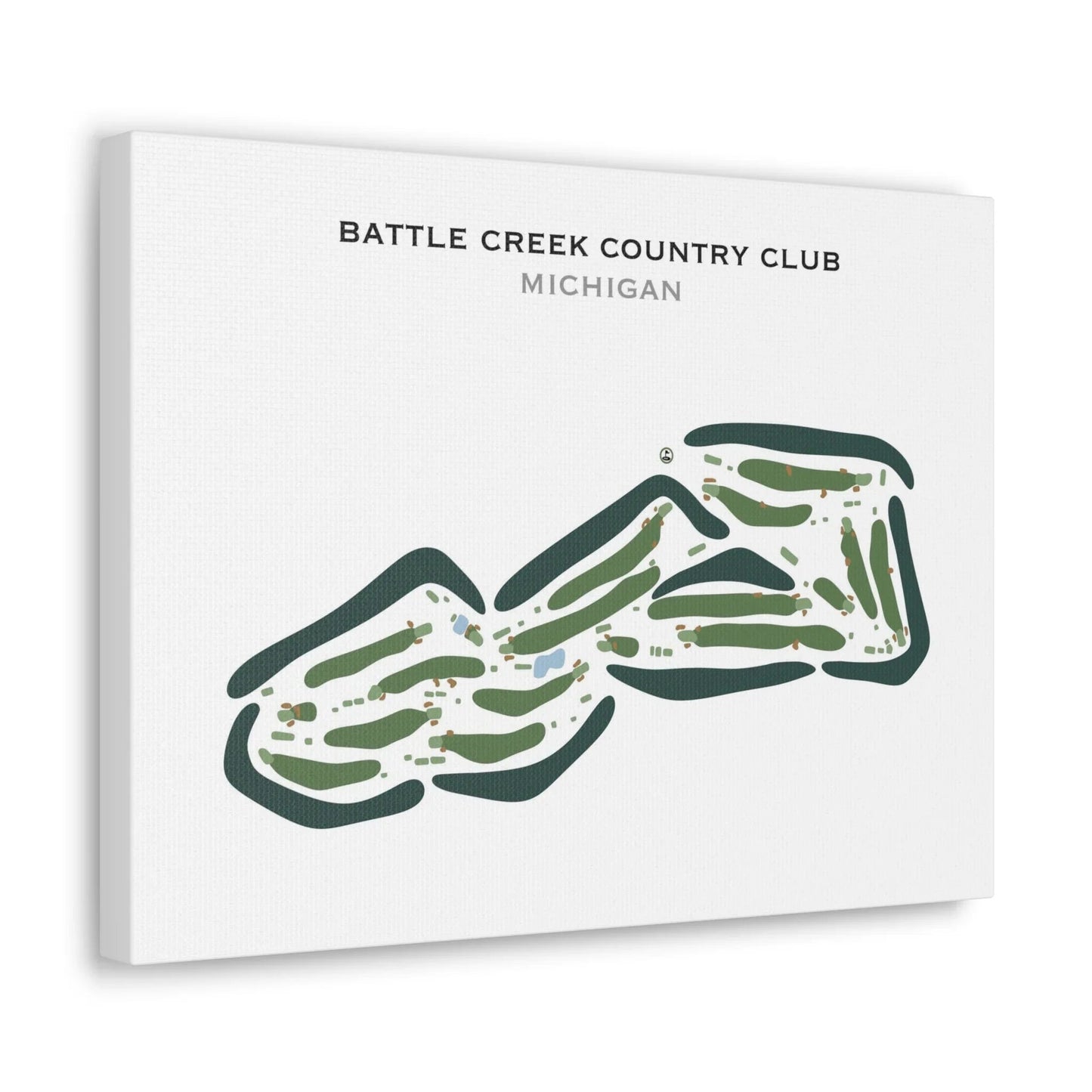 Battle Creek Country Club, Michigan - Printed Golf Courses