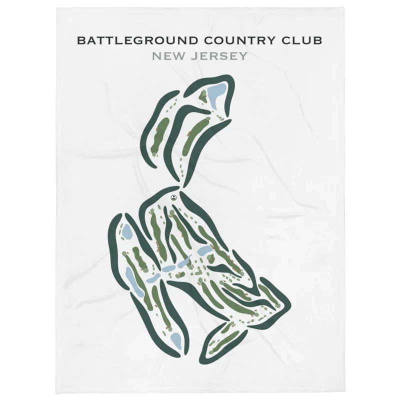 Battleground Country Club, New Jersey - Printed Golf Courses