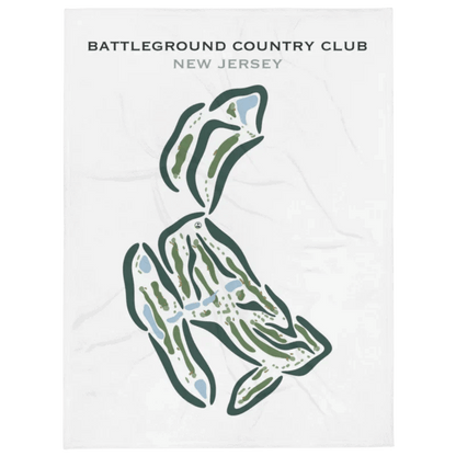 Battleground Country Club, New Jersey - Printed Golf Courses