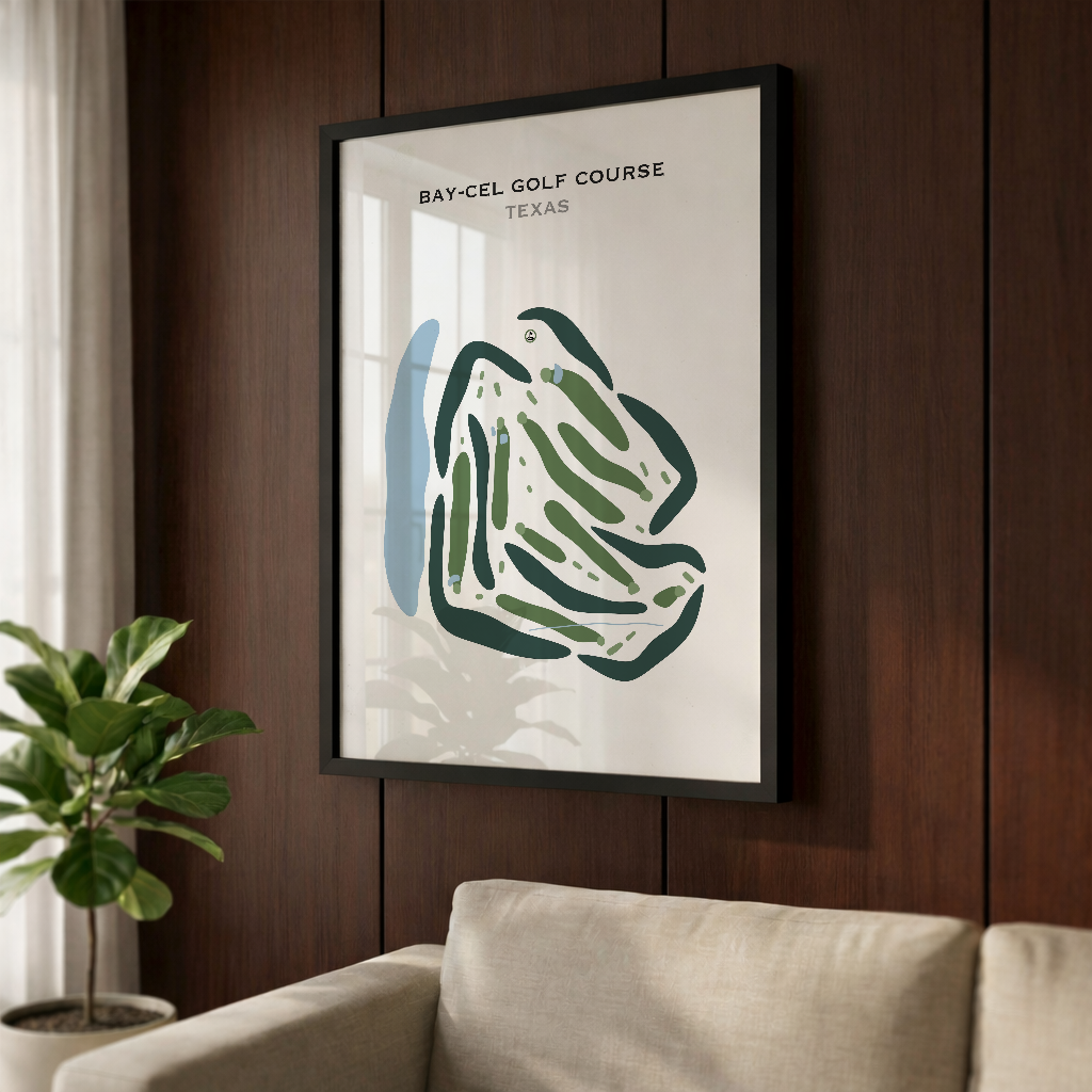Bay-Cel Golf Course, Texas - Printed Golf Courses
