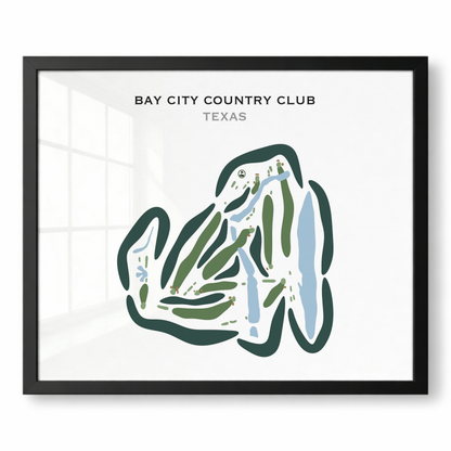 Bay City Country Club, Texas - Printed Golf Courses