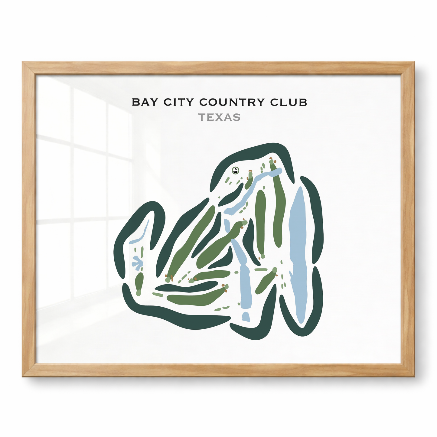 Bay City Country Club, Texas - Printed Golf Courses