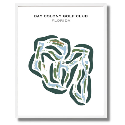Bay Colony Golf Club, Florida - Printed Golf Courses
