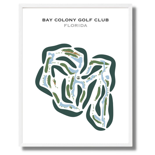 Bay Colony Golf Club, Florida - Printed Golf Courses