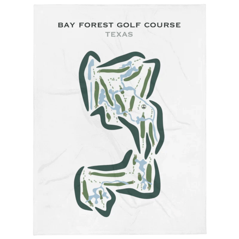 Bay Forest Golf Course, Texas - Printed Golf Courses