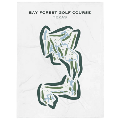 Bay Forest Golf Course, Texas - Printed Golf Courses