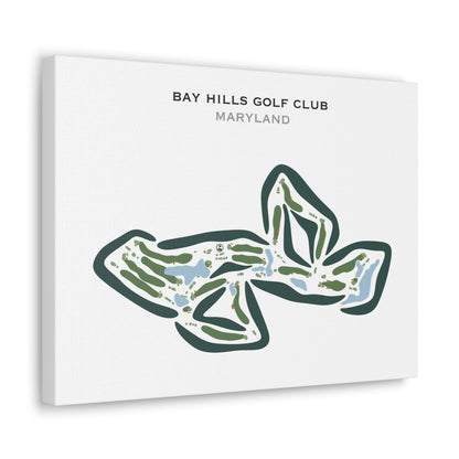 Bay Hills Golf Club, Maryland - Printed Golf Courses