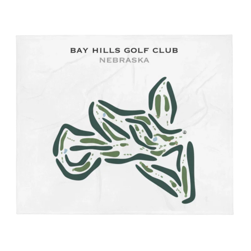Bay Hills Golf Club, Nebraska - Printed Golf Courses