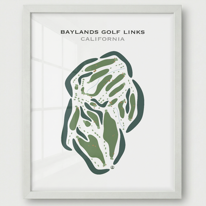 Baylands Golf Links, California - Printed Golf Courses