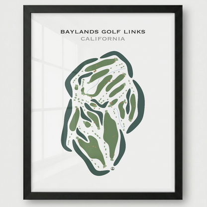 Baylands Golf Links, California - Printed Golf Courses