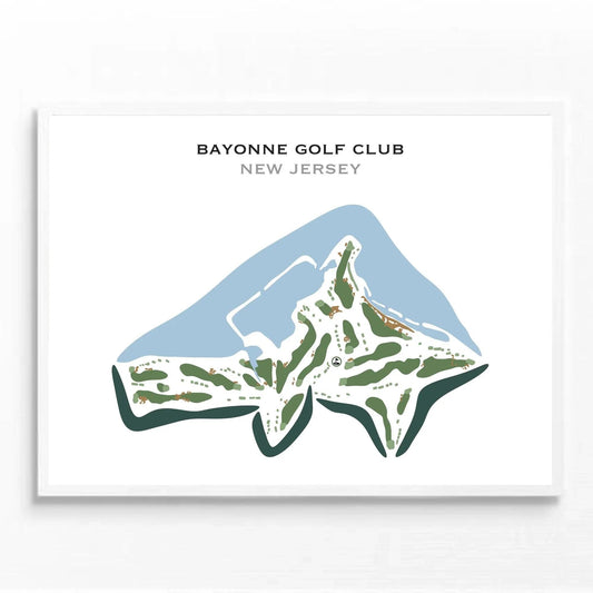 Bayonne Golf Club, New Jersey - Printed Golf Courses