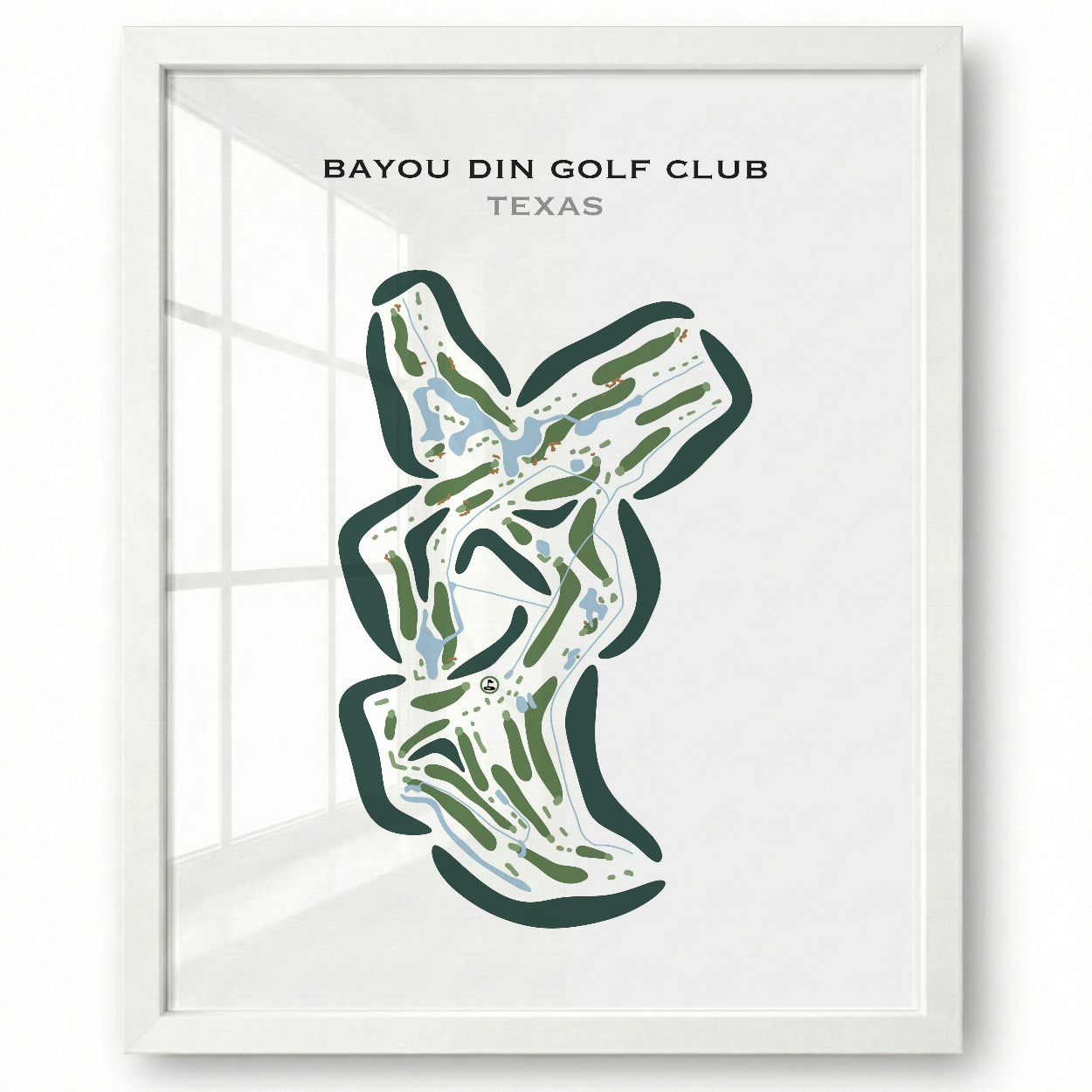 Bayou Din Golf Club, Texas - Printed Golf Courses
