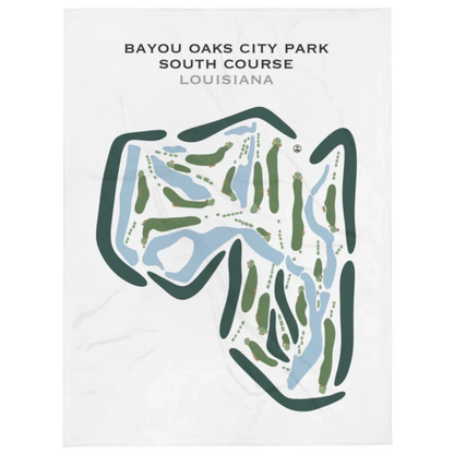 Bayou Oaks City Park South Course, Louisiana - Printed Golf Courses