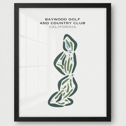 Baywood Golf & Country Club, California - Printed Golf Courses