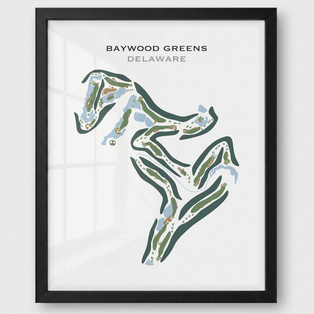 Baywood Greens, Delaware - Printed Golf Courses