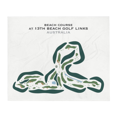 Beach Course at 13th Beach Golf Links, Australia - Printed Golf Courses