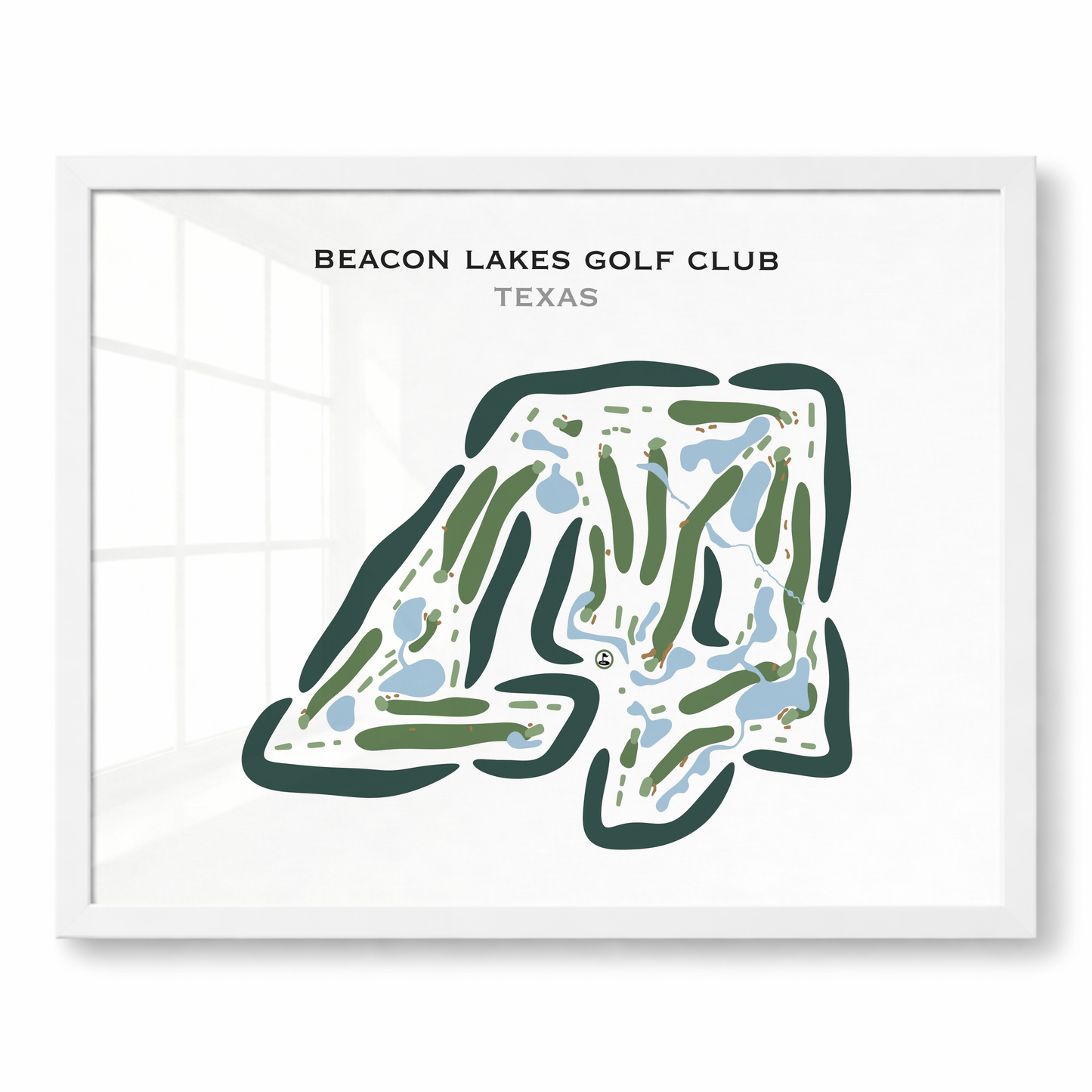 Beacon Lakes Golf Club, Texas - Printed Golf Courses