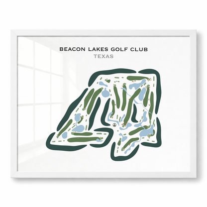 Beacon Lakes Golf Club, Texas - Printed Golf Courses