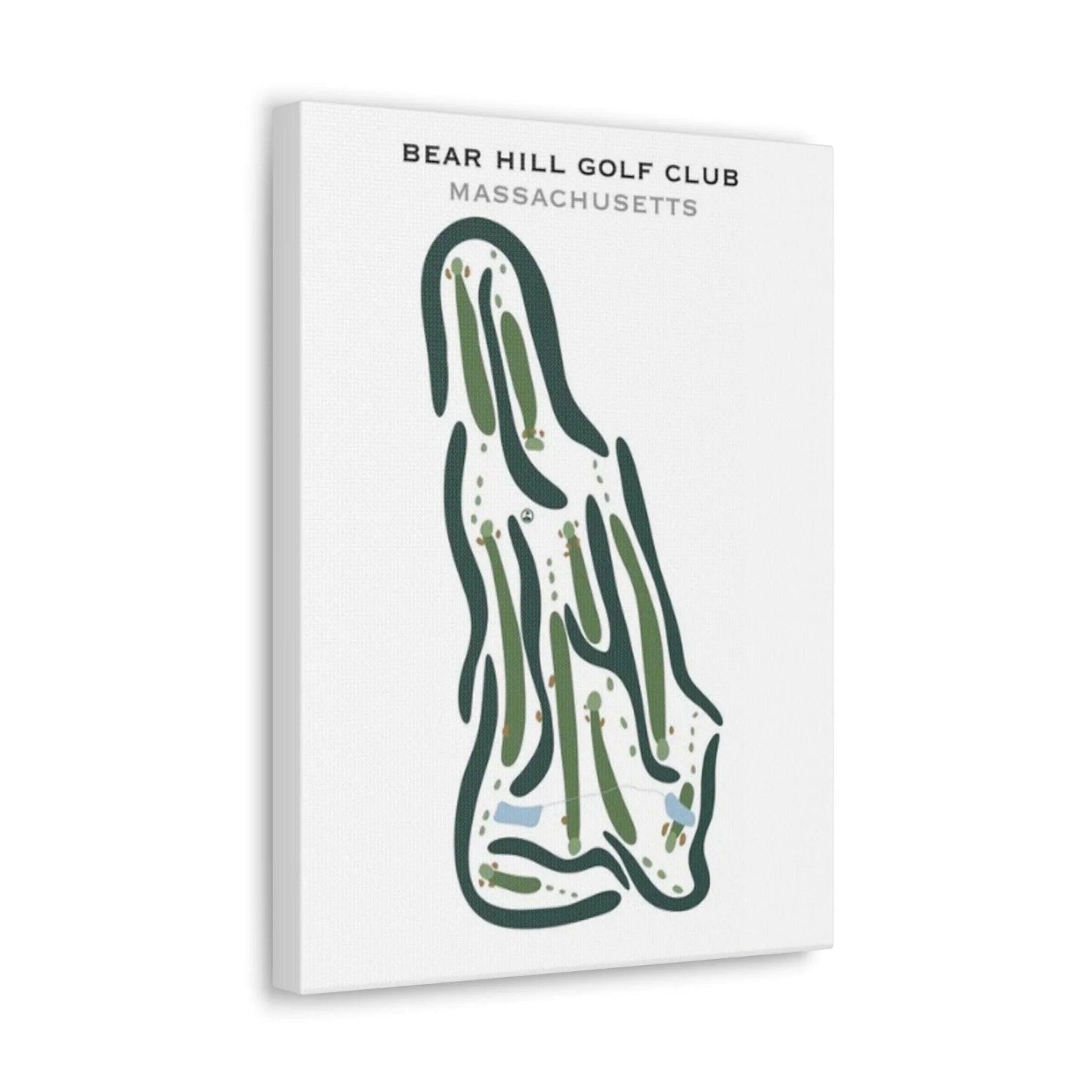 Bear Hill Golf Club, Massachusetts - Printed Golf Courses