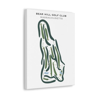 Bear Hill Golf Club, Massachusetts - Printed Golf Courses