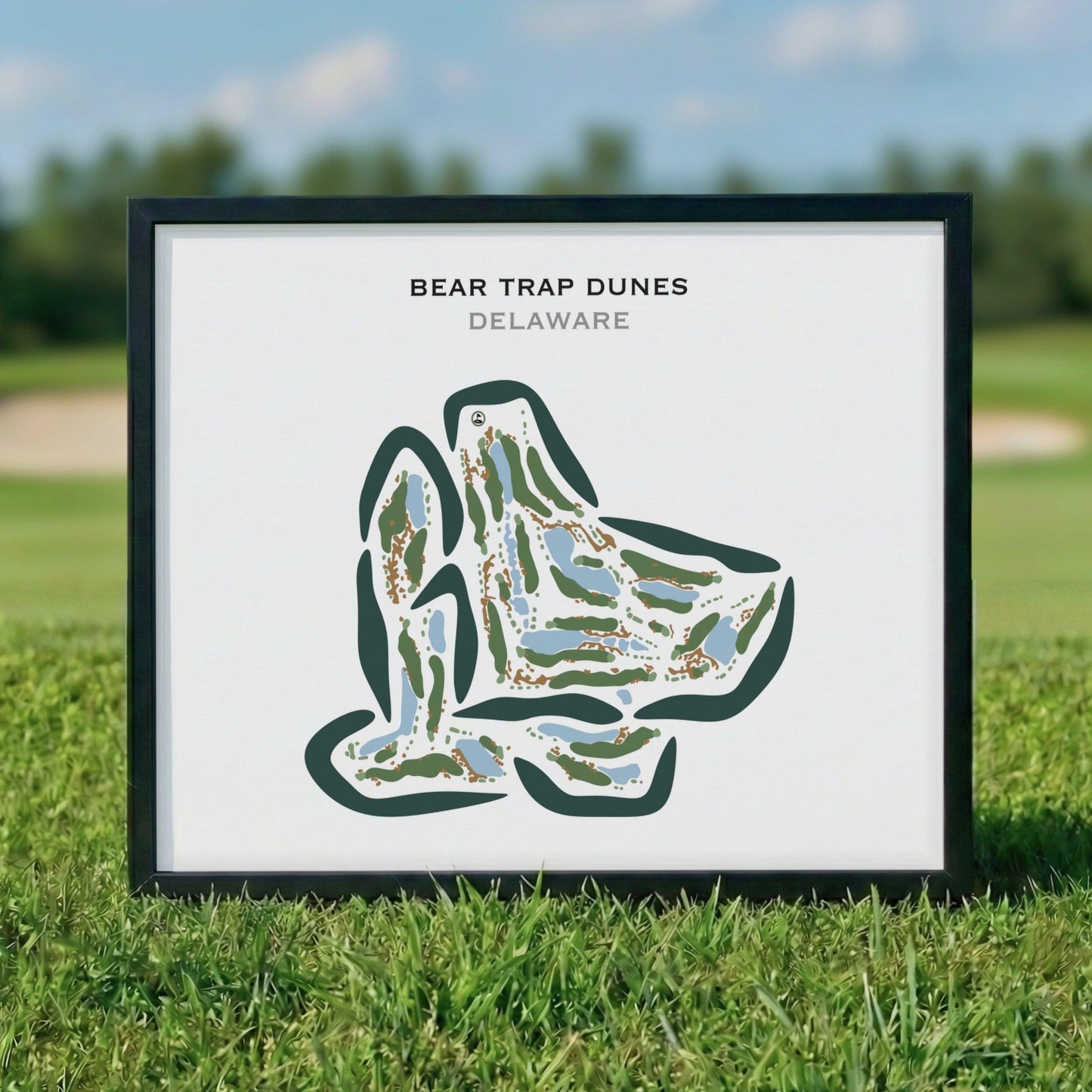 Bear Trap Dunes, Delaware - Printed Golf Courses