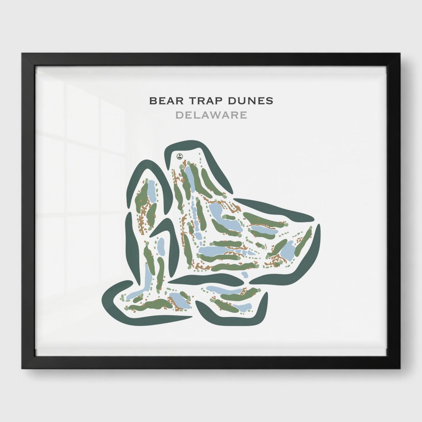 Bear Trap Dunes, Delaware - Printed Golf Courses