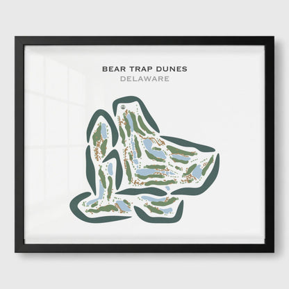 Bear Trap Dunes, Delaware - Printed Golf Courses