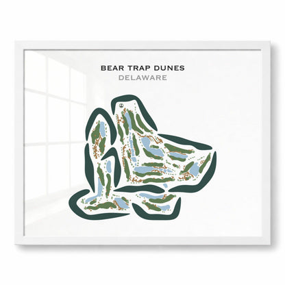 Bear Trap Dunes, Delaware - Printed Golf Courses
