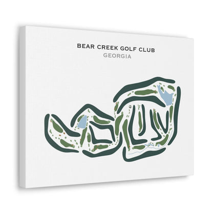 Bear Creek Golf Club, Georgia - Printed Golf Courses
