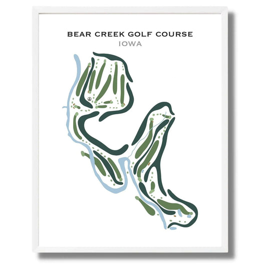 Bear Creek Golf Course, Iowa - Printed Golf Courses