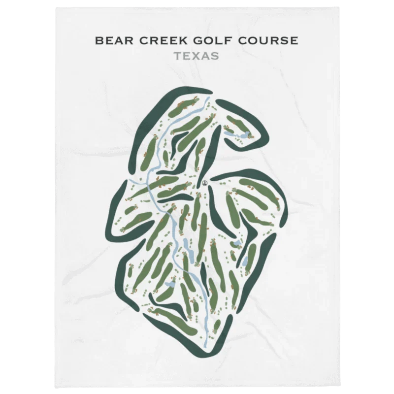 Bear Creek Golf Course, Texas - Printed Golf Courses