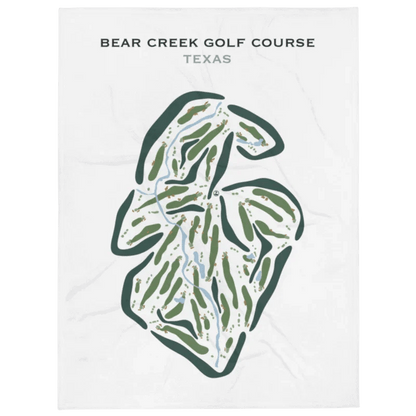 Bear Creek Golf Course, Texas - Printed Golf Courses