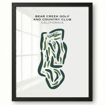 Bear Creek Golf & Country Club, California - Printed Golf Courses