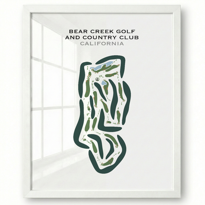 Bear Creek Golf & Country Club, California - Printed Golf Courses