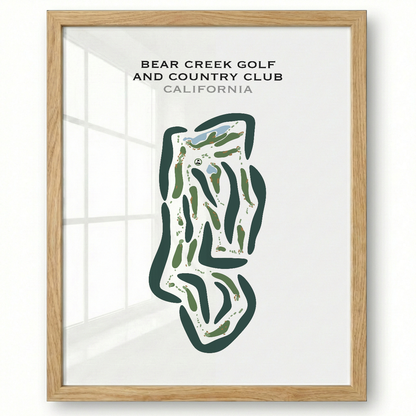 Bear Creek Golf & Country Club, California - Printed Golf Courses