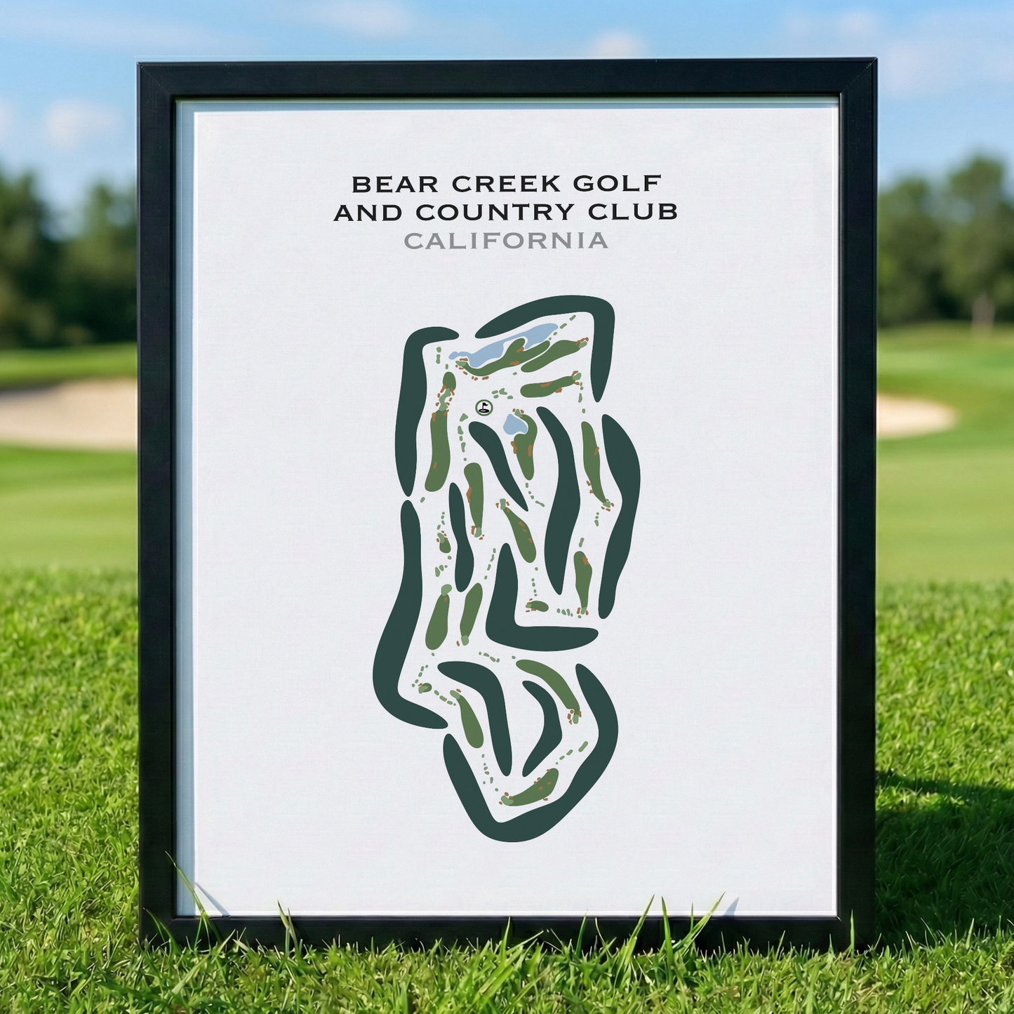 Bear Creek Golf & Country Club, California - Printed Golf Courses