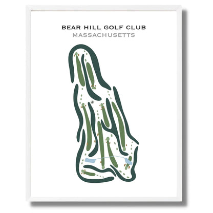 Bear Hill Golf Club, Massachusetts - Printed Golf Courses