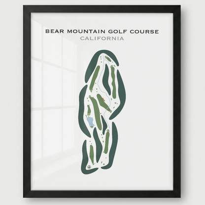 Bear Mountain Golf Course, California - Printed Golf Courses
