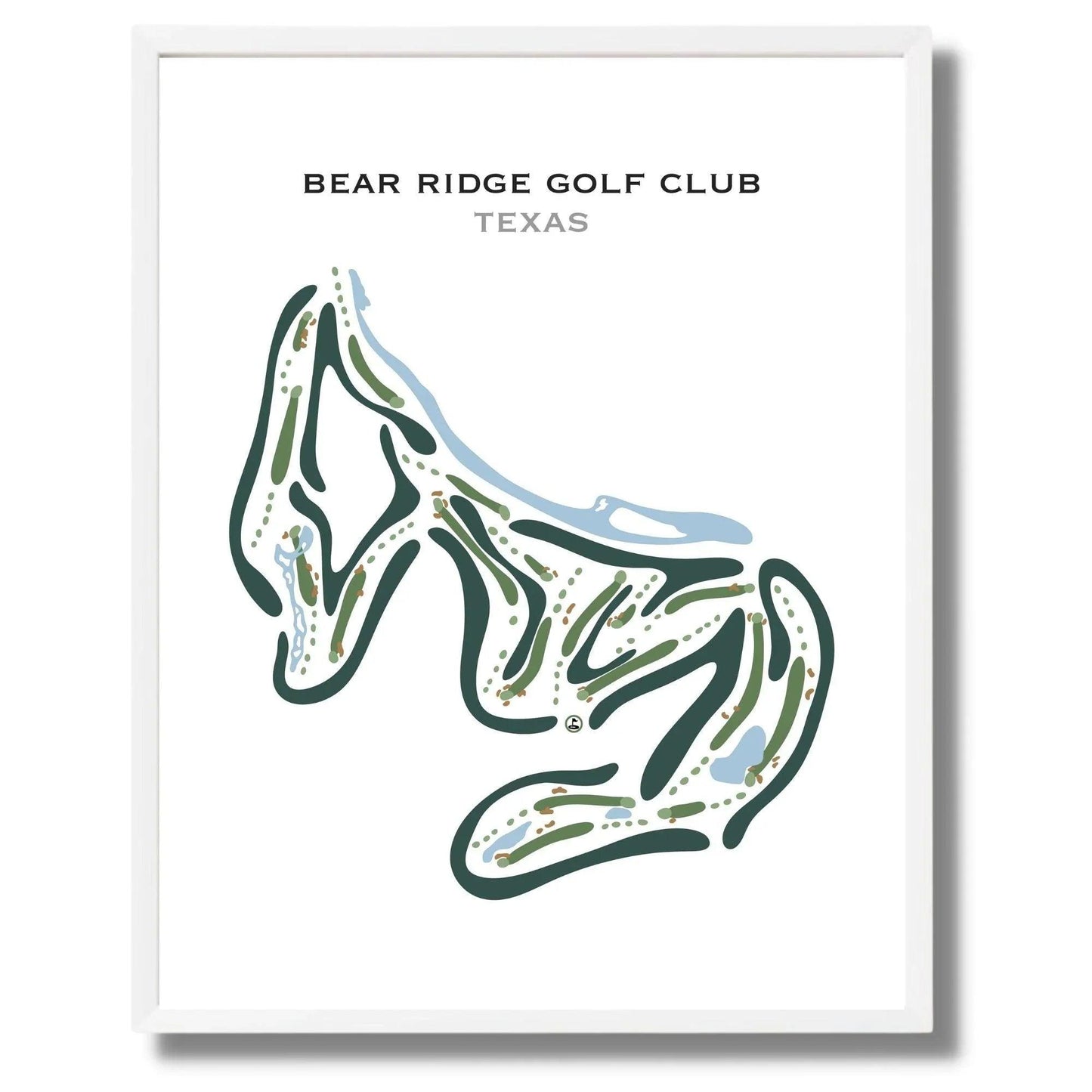 Bear Ridge Golf Club, Texas - Printed Golf Courses