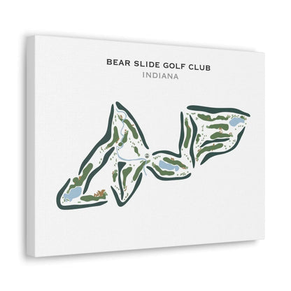 Bear Slide Golf Club, Indiana - Printed Golf Course