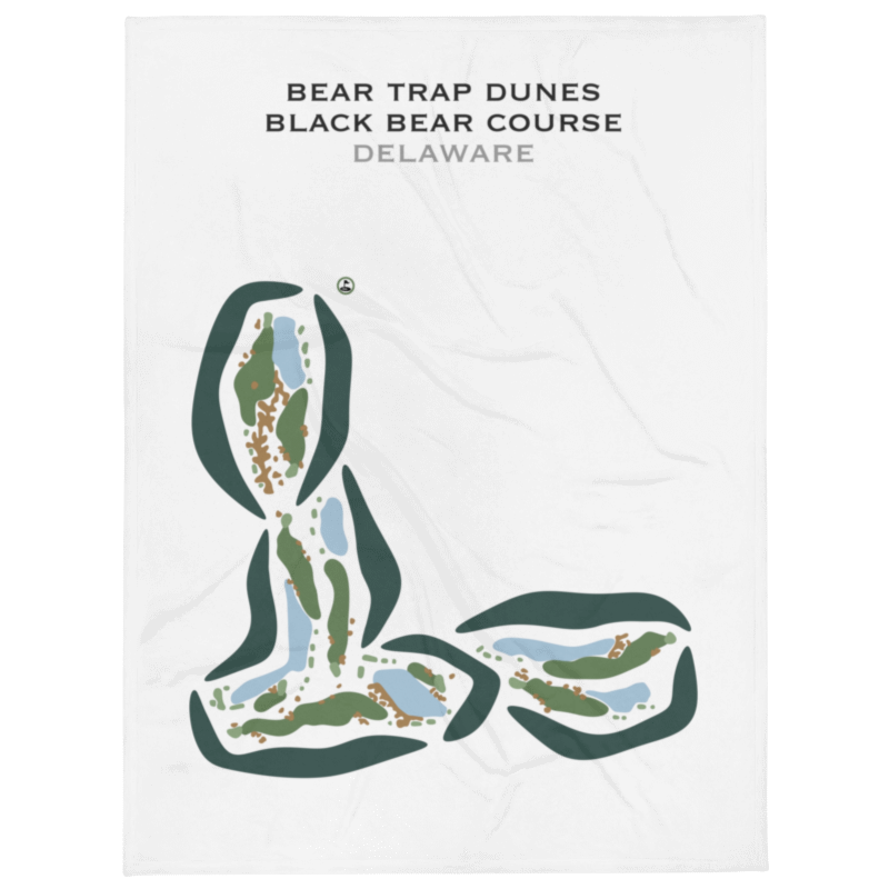 Bear Trap Dunes, Black Bear Course, Delaware - Printed Golf Courses