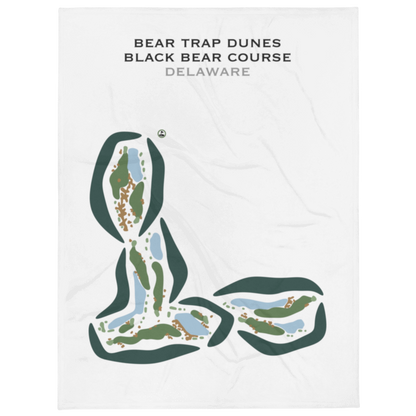 Bear Trap Dunes, Black Bear Course, Delaware - Printed Golf Courses