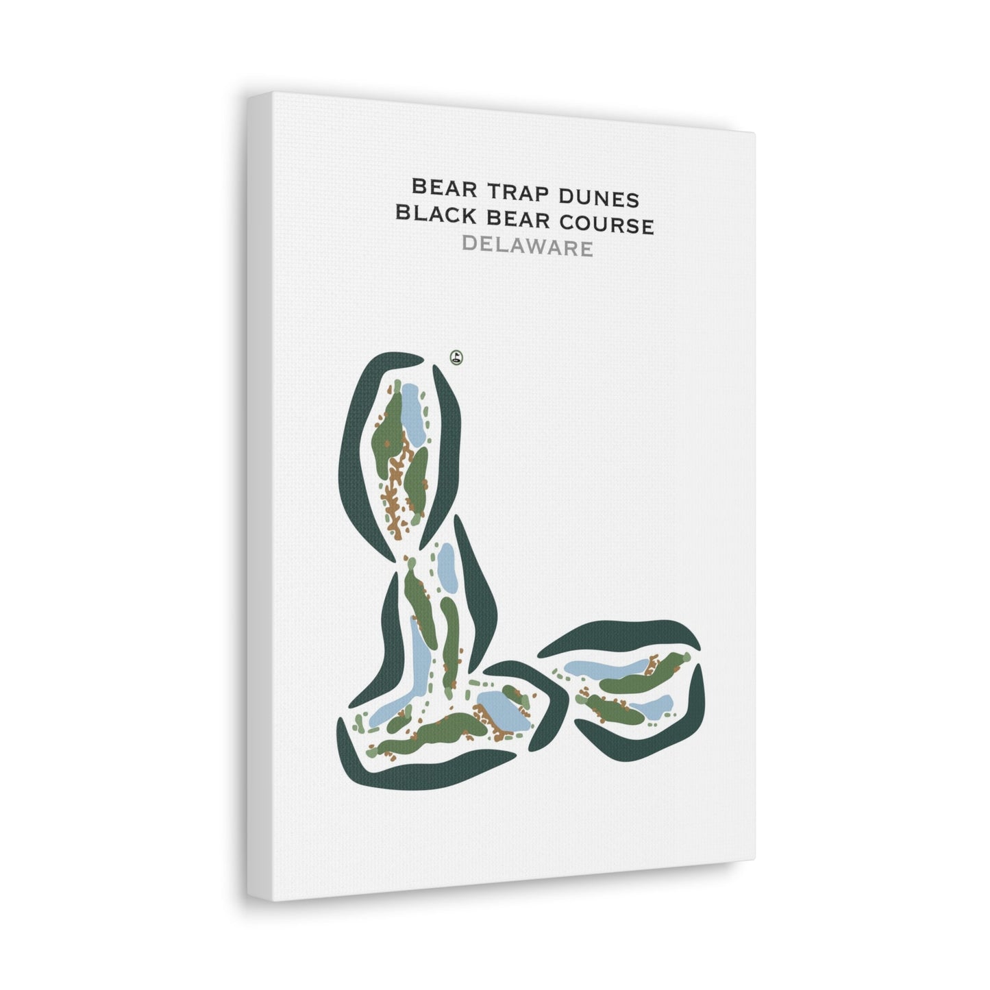 Bear Trap Dunes, Black Bear Course, Delaware - Printed Golf Courses