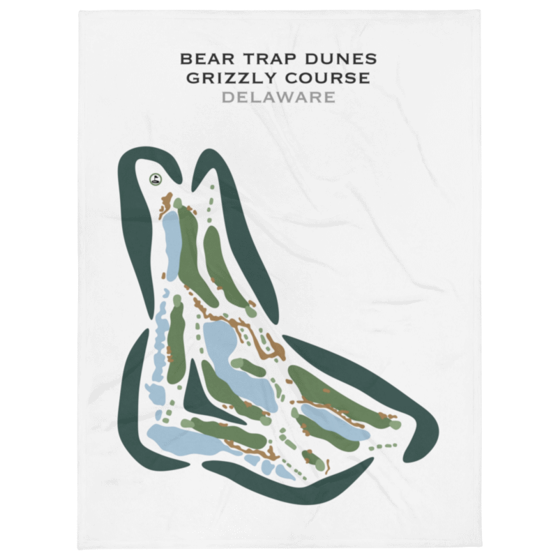 Bear Trap Dunes, Grizzly Course, Delaware - Printed Golf Courses