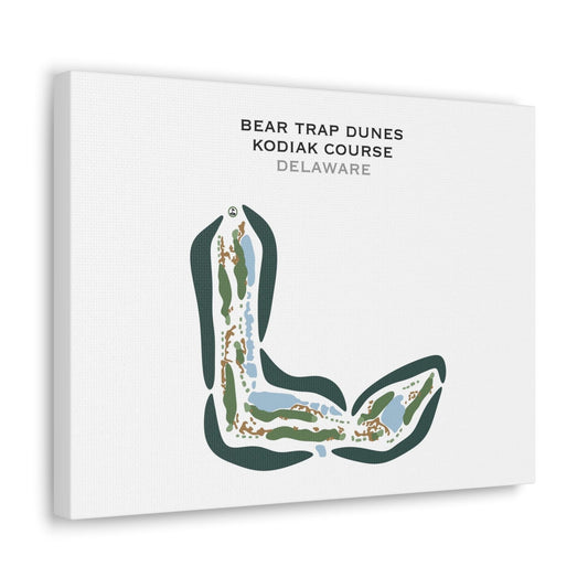 Bear Trap Dunes, Kodiak Course, Delaware - Printed Golf Courses