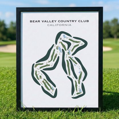 Bear Valley Country Club, California - Printed Golf Courses