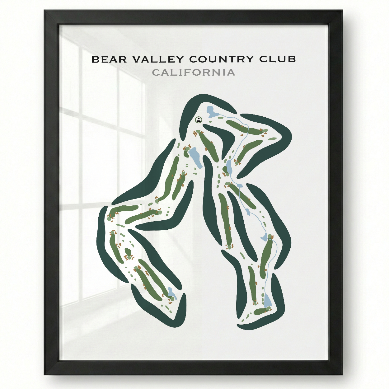 Bear Valley Country Club, California - Printed Golf Courses