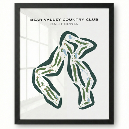 Bear Valley Country Club, California - Printed Golf Courses